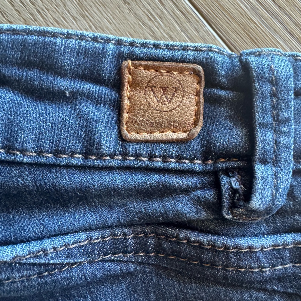 Wit & Wisdom Dark Wash Skinny Jeans, Size 6P - Picture 2 of 7